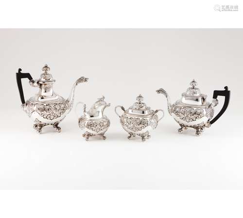 A tea and coffee set