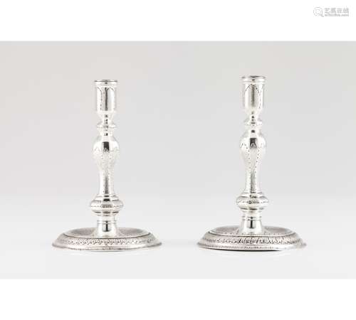 A pair of candlesticks