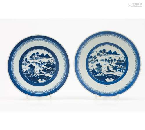 Two plates