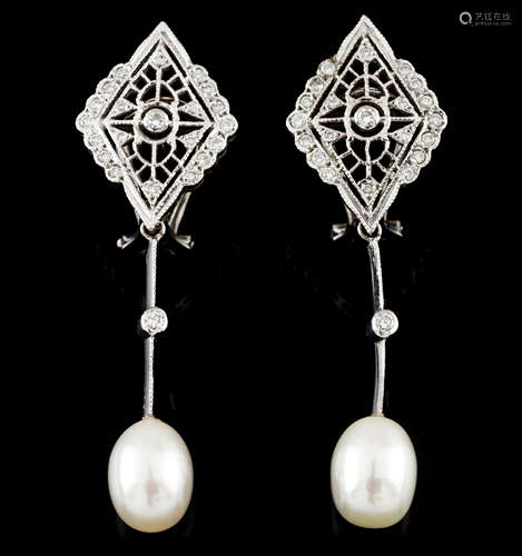 A pair of earrings