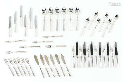 A twelve cover cutlery set