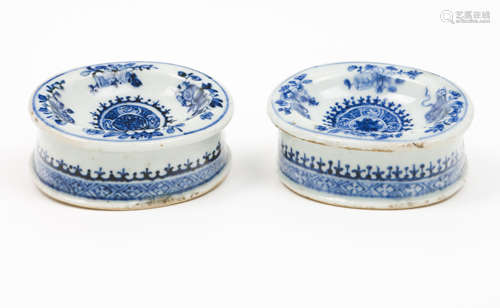 A pair of salt cellars