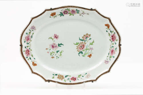 A scalloped tray