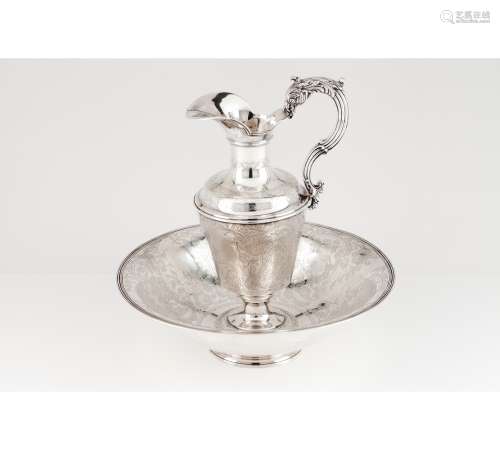 A basin and ewer