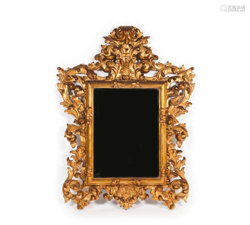 A wall mirror