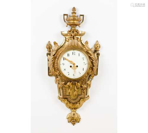 A Louis XVI style wall clock