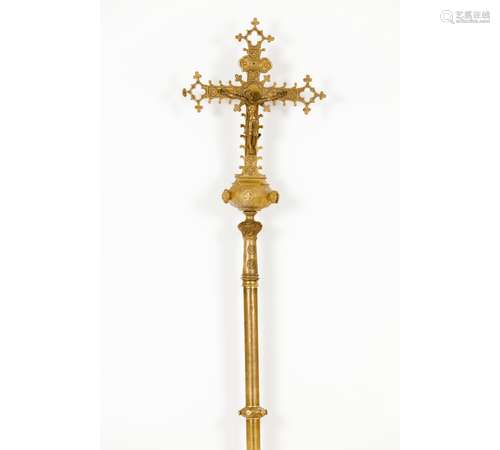 A Gothic style Processional Cross