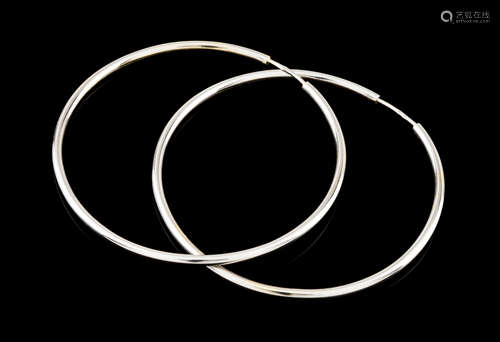 A pair of earring loops