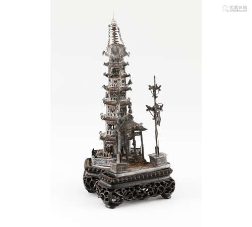 A Chinese pagoda