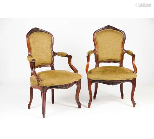 A pair of D.José fauteuils