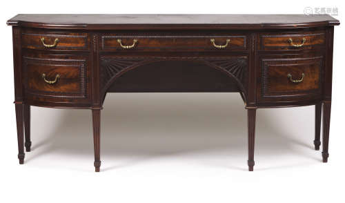 A mahogany Victorian sideboard