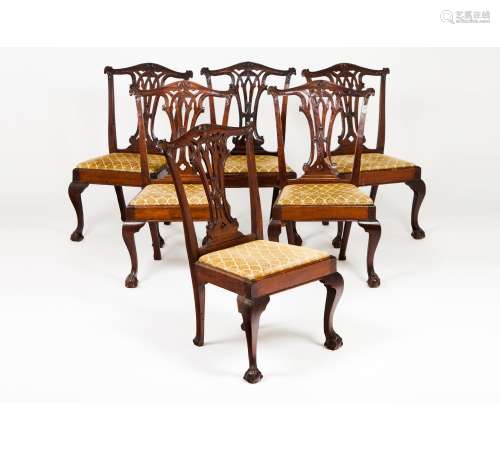A set of six D.José chairs and one settee