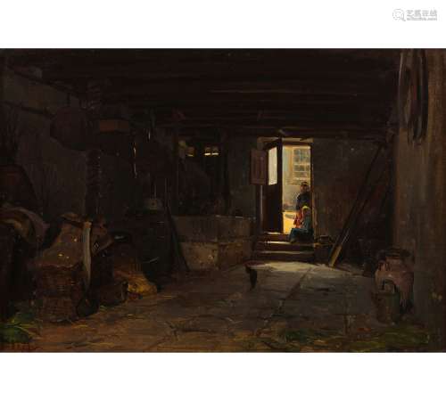 Alfredo Keil (1850-1907)An interior scene