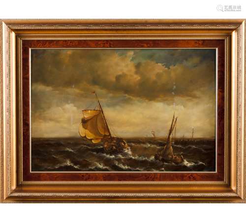 Jean Laurent (XIX-XX)A marine painting
