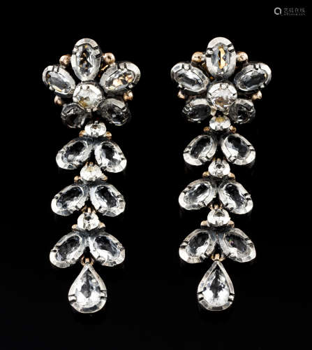 A pair of drop earrings