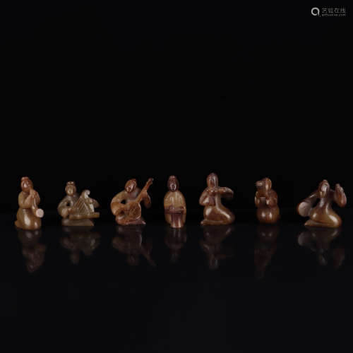A Set of Jade Figurines