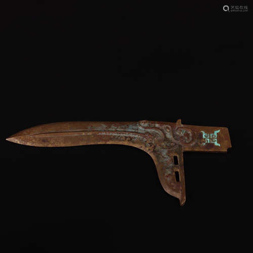 A Kallaite Inlaid Bronze Dagger-axe