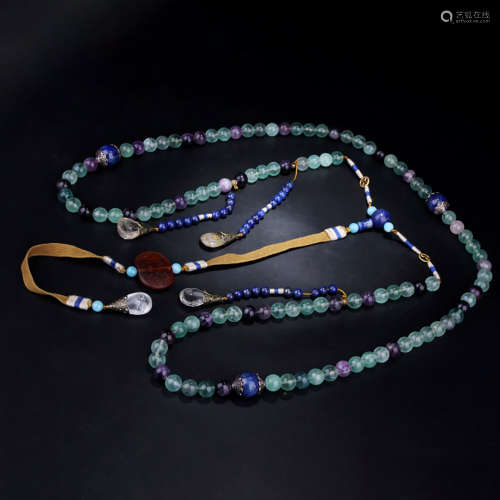 108 Pieces Fluorite Beads Chaozhu String