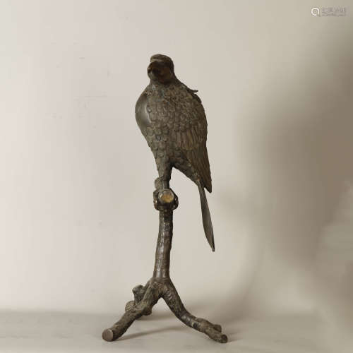 A Bronze Eagle Shaped Incense Burner