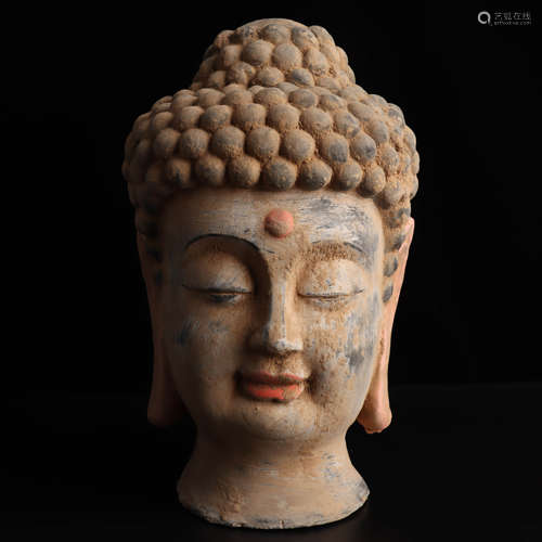 A Carved Buddha Head