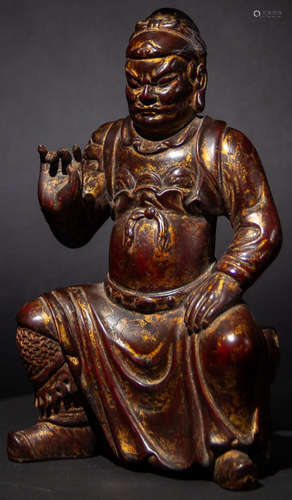 A CHENXIANG WOOD GUANGONG STATUE