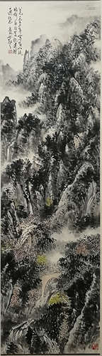 A CHINESE LANDSCAPE PAINTING, LIN SANZHI MARK