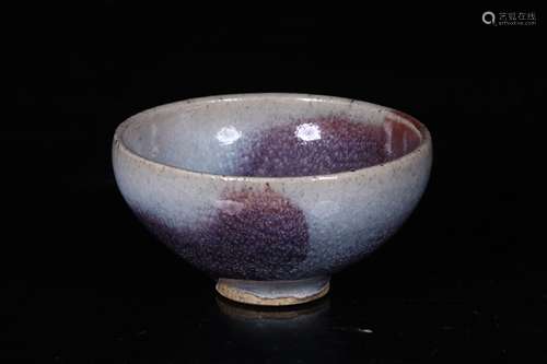 JUN WARE BLUE AND PURPLE GLAZED BOWL