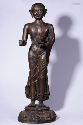 GILT BRONZE CAST 'GURU' STANDING FIGURE