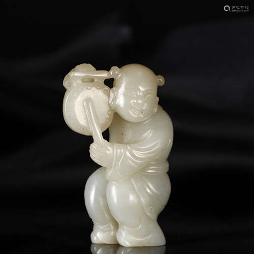 A HETIAN JADE CARVED 