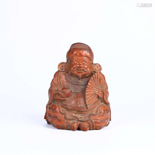A Boxwood Carved Rich Man Ornament