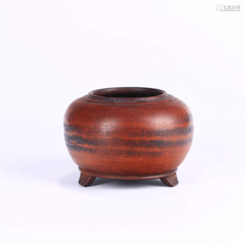 A Bamboo Carved Water Pot