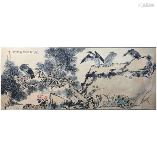 A Chinese Flower&bird Painting, Pan Tainshou Mark