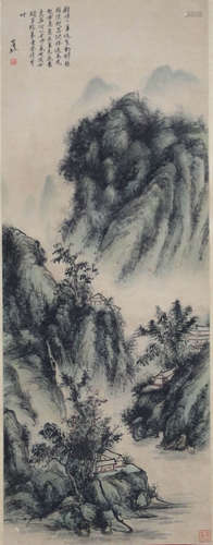 Huang Binghong, Landscape Painting Hanging Scroll