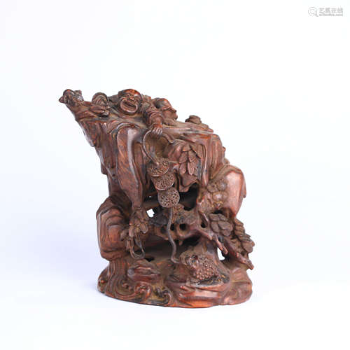 A Bamboo Carved Figure Ornament