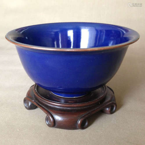 Xuande Blue Glaze Porcelain Bowl