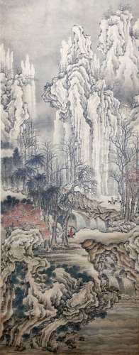 chinese painting landscape by yu rong
