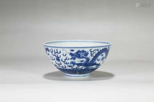 chinese blue and white porcelain bowl,qianlong period