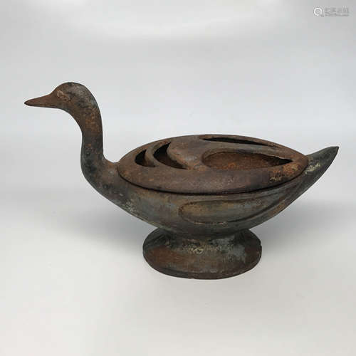 Duck Shape Metal Incense Burner