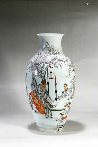 chinese famille rose porcelain vase,qianlong period