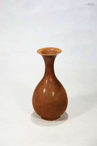 chinese ziding porcelain pear shaped vase