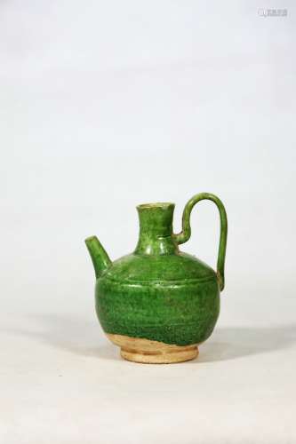 chinese green enammelled porcelain ewer,lao period