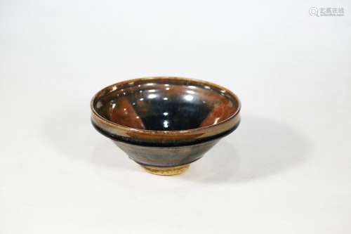 chinese shanxi kiln iron-rust glazed bowl