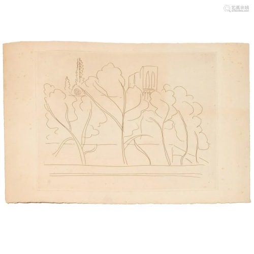 Matisse, rare variant etching