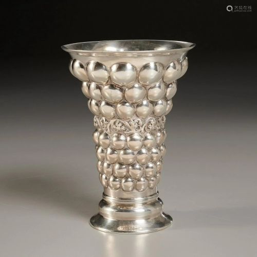 Tiffany & Co., German silver Augsburg-style beaker