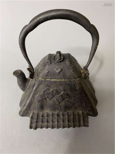 Japanese Ancient metal teapot