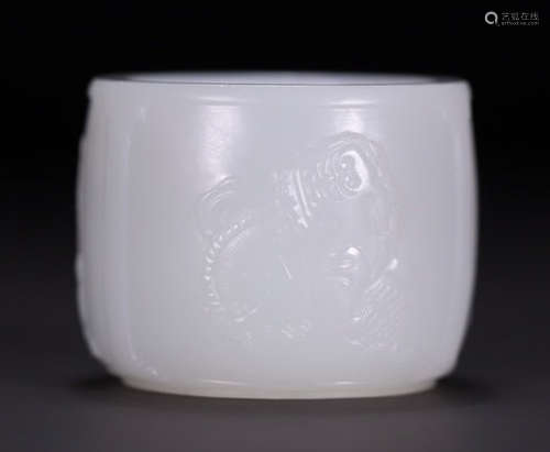 A HETIAN JADE CARVED CUP