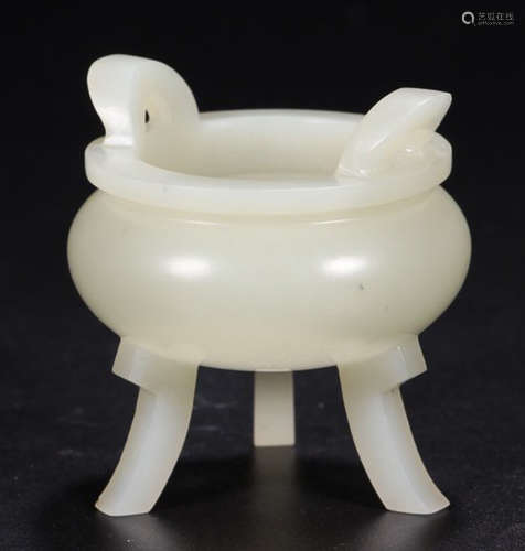 A HETIAN JADE CARVED CENSER