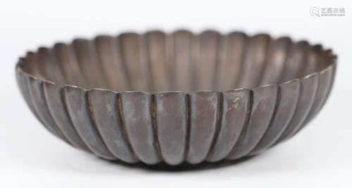 A SILVER CASTED BOWL