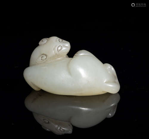 Chinese White Jade  Carving