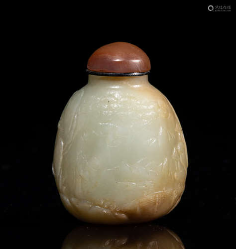 Chinese Jade Carving Snuff Bottle